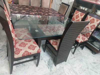 6 seater sheesham wood dinning