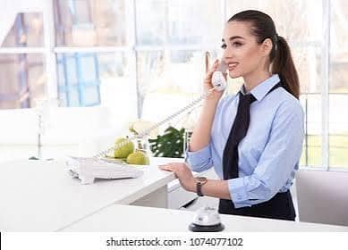 female receptionist and HR manager required