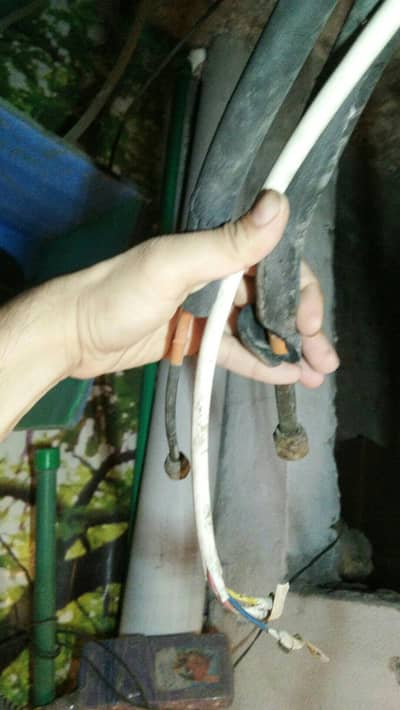 ac pipe 25 feet with complete fitting wire