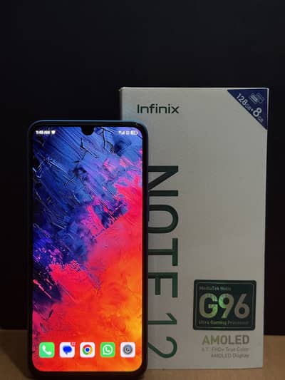 Infinix note 12 G96 8gb Ram 128gb storage