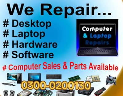 laptop and computer repairing service available