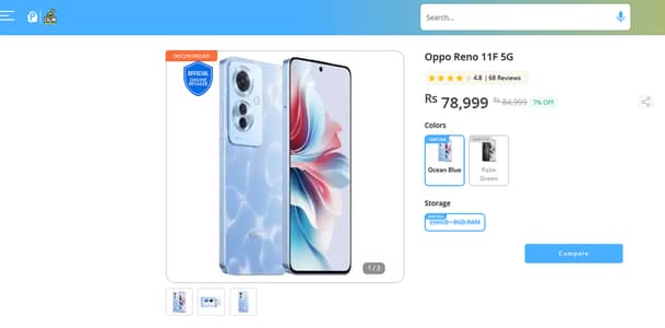 OPPO Reno11 F 5G (Warranty Expiration Date: 2026/03/27)
