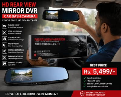 HD Rear View Mirror DVR Dash Cam Car Camera 1080P