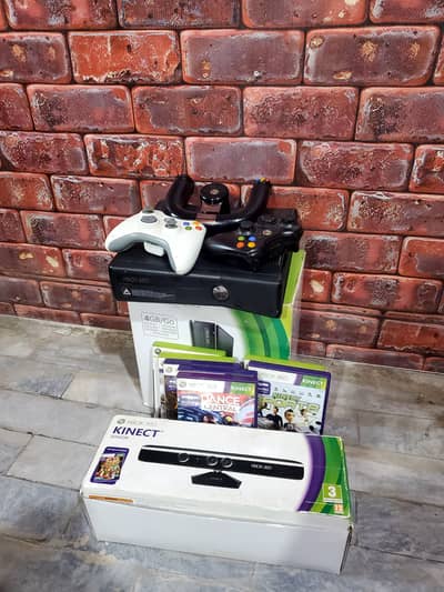 XBox 360 For sale With steering wheel and much more