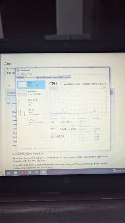 HP ProBook 450 G3  i5 6th genration