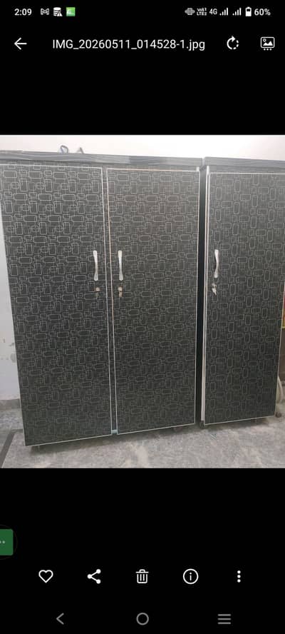 Wooden Almari  ( 2 + 1 )