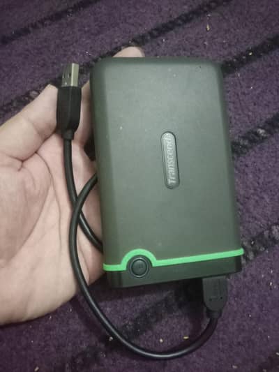 1 TB external laptop hard with original case of sandisk in good work