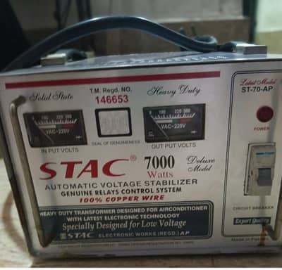 Stac Stabilizer 7000 Watt - Original Copper Winding - For Sale