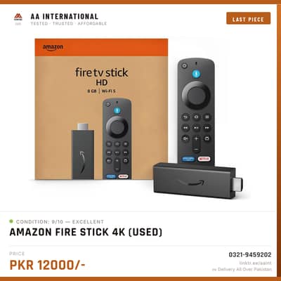 Amazon Fire Stick 4K firestick 4k UHD with dolby atmos sound
