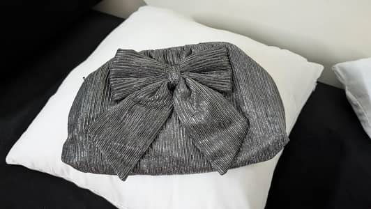 stylish black clutch