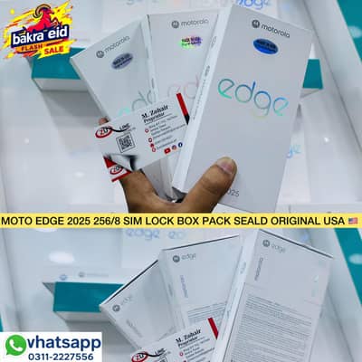 Motorola Edge 2025 256 |24GB Ram Dimensity 7400 120Hz Box Pack Non PTA