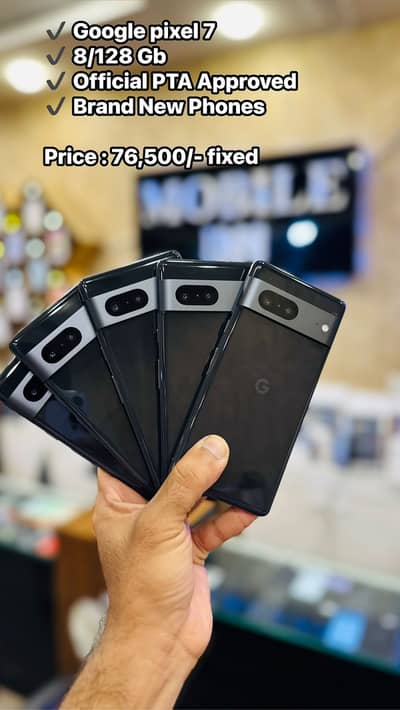 Brand New Google Pixel 7 128GB Black Colours Official PTA Approved