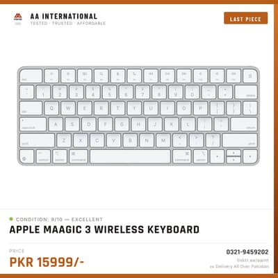 APPLE MAGIC 3 WIRELESS KEYBOARD bluetooth keyboard available