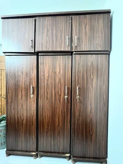 three door wardrobe and side board for sale