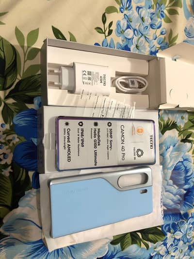 Tenco Camon 40 pro with Compelet Box