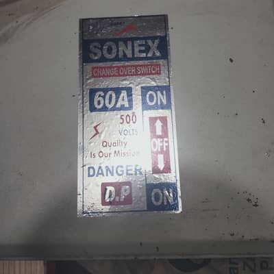 sonex switch changer 60 Ampere 500 volt