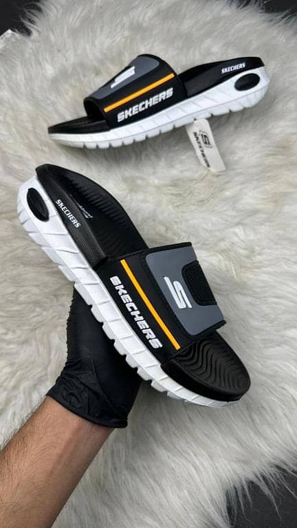 Premium Top Quality Imported Skecher OG Slides By kaku Baku
