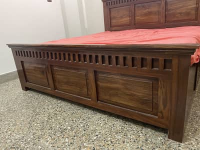 Sheesham Bed and Side Tables