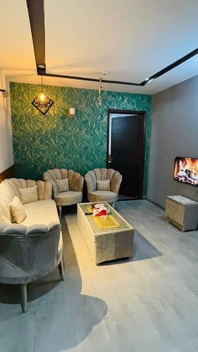 Daily basis, and weekly basis, One bedroom fully furnished luxury apartments available for rent Gulberg greens Islamabad