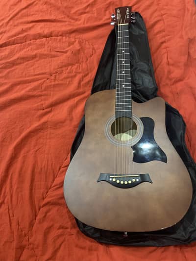 Acoustic guitar with extra strings imported from dubai
