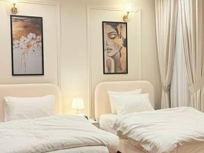 Daily basis, and weekly basis, Two bedrooms fully furnished luxury apartments available for rent Gulberg greens Islamabad