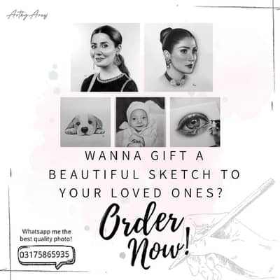 I will turn any picture into a beautiful pencil sketch