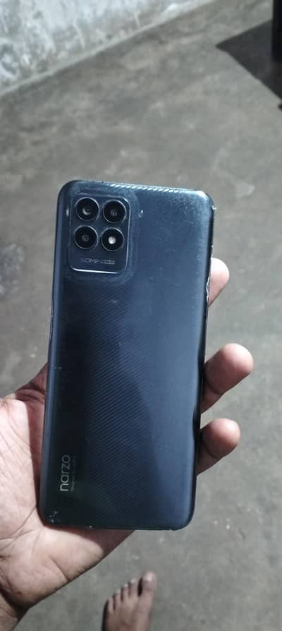 Realme Narzo 50 box hai real add