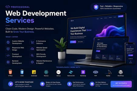 Professional Website Developer | E-commerce, SEO & Graphic Design