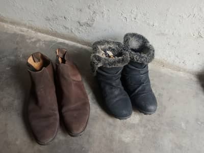 Original Leather Preloved boots for sale ( Chelsea + Winter Fur Boots)
