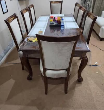 Dining table with Eight chair