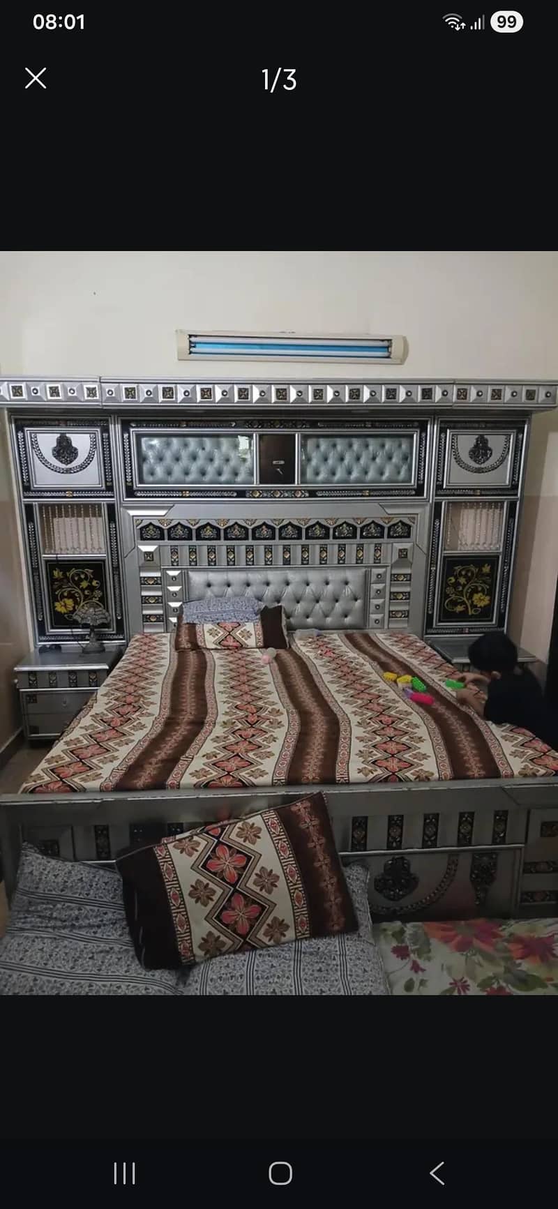 waden solid bed set 1