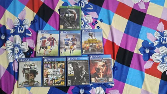 7 PS4 games and 1 Xbox one games