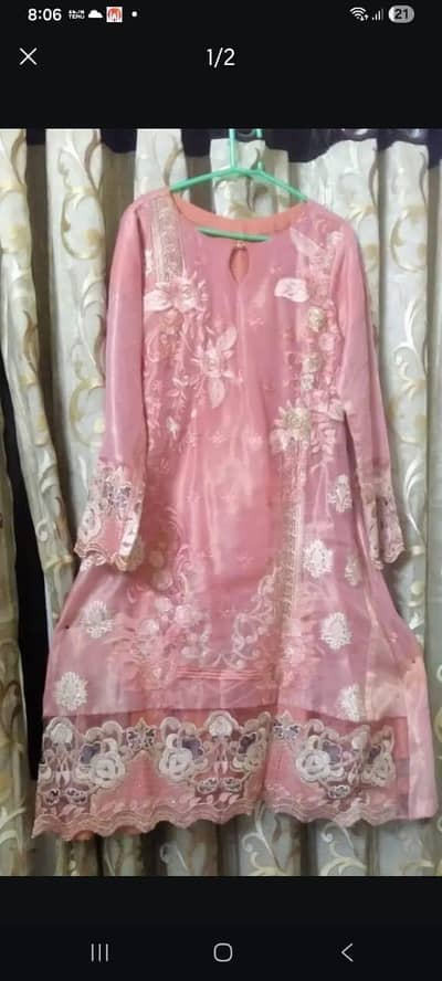 three piece stitched dress