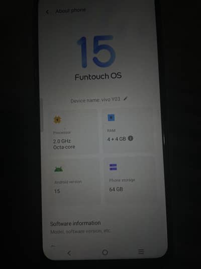 Vivo Y03 - 4+4GB RAM / 64GB - Official PTA Approved with Box