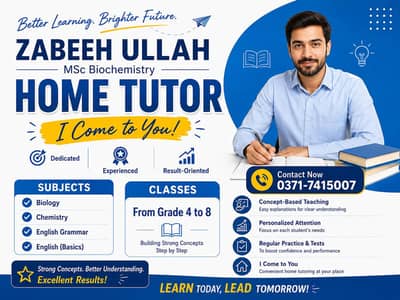 Experienced Home Tutor