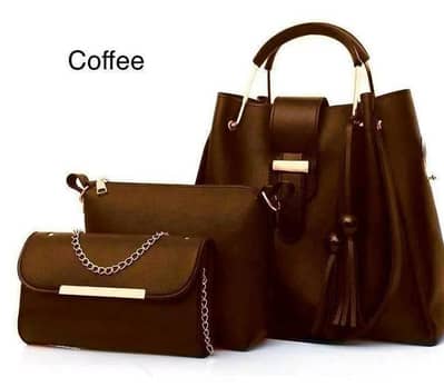 Rexine handbag set -3 piece office school wedding