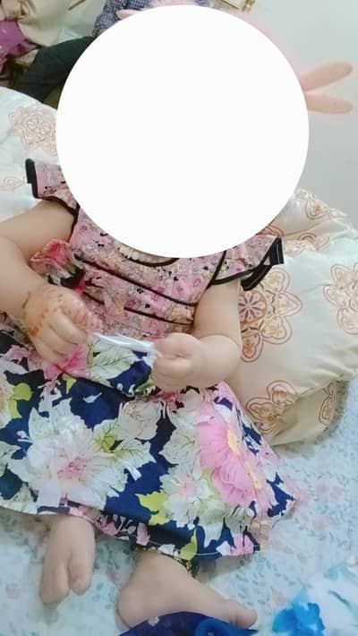 Soft Cotton summer pink dress for 6 to 9 months old baby girls