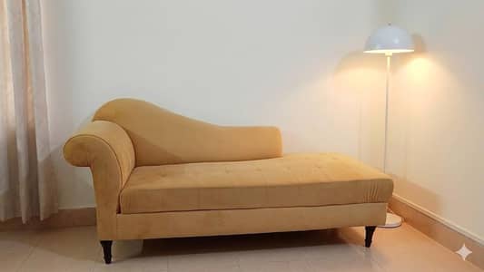 Elegant Mustard Yellow Dewan Sofa Set for Sale (Urgent)