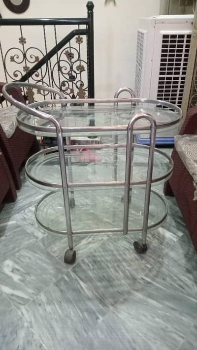 Tea trolly.