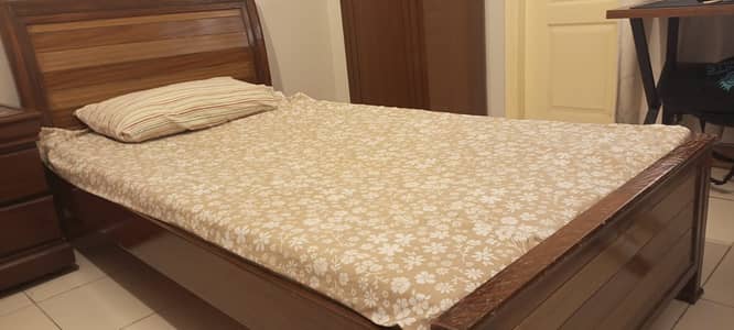 Singl Bed + Mattress (Excellent Condition)