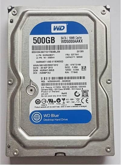 WD harddisk 500