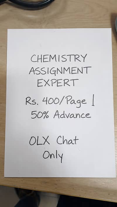 Deadline Kal Hai? | Chemistry Assignment | Urgent Help | 24hr Delivery