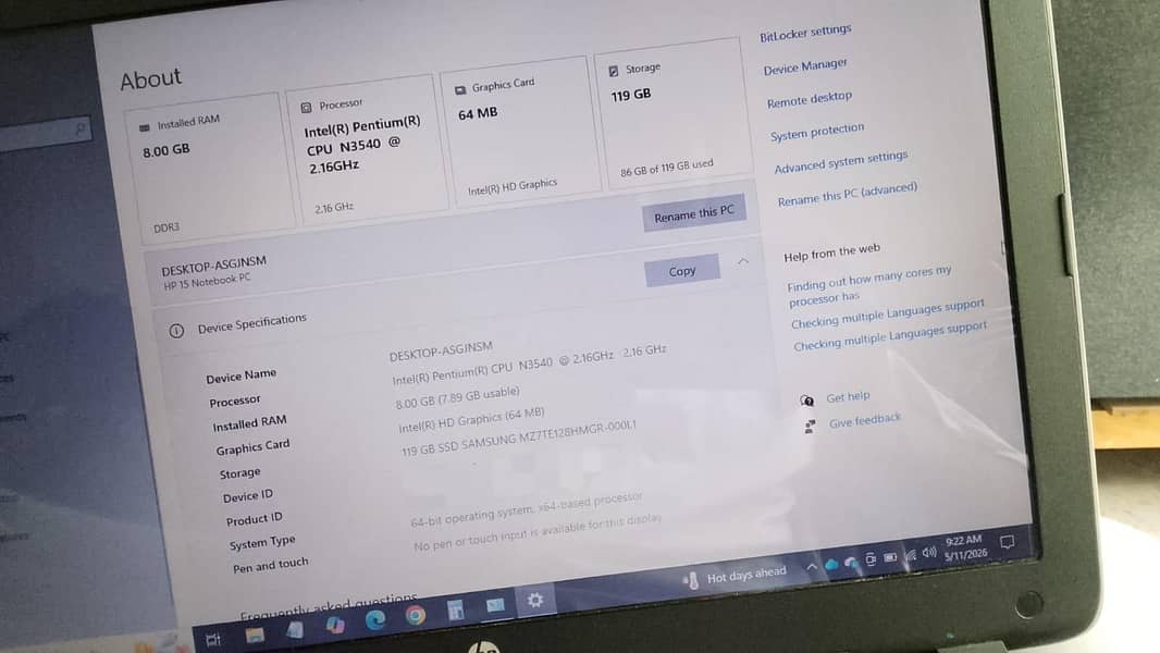HP 15 Notebook PC 3