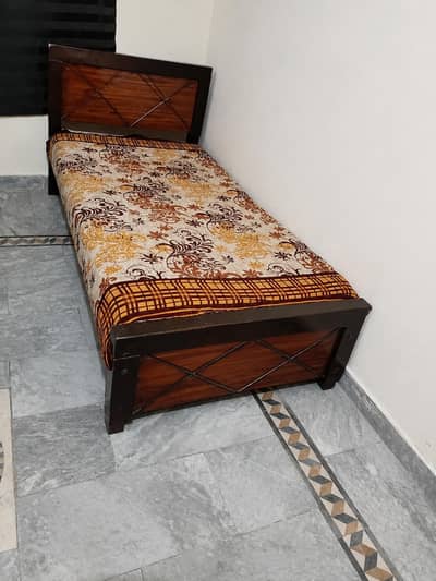 Bed with mattress