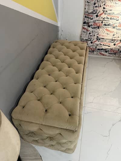 bed sethi with wooden and velvet combo plus storage