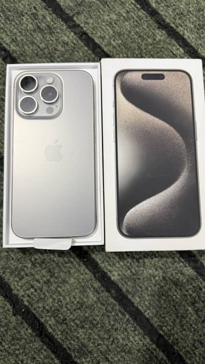 iPhone 15 Pro 128GB | Natural Titanium | Non PTA | Mint Condition
