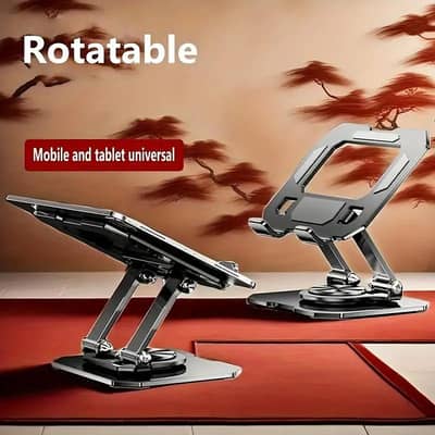 360° Rotating Metal Tablet & Mobile stand allow to open parcel