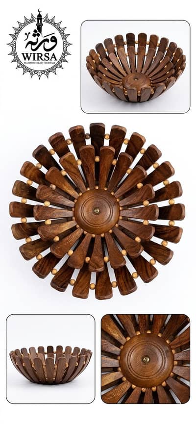 Wooden fruit basket