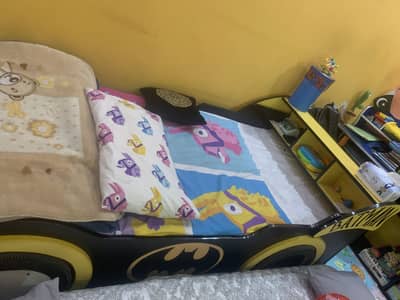 Batman Bed, Mattress, Wall Rack, Floor Rack