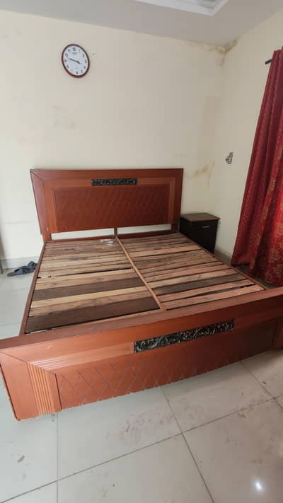 King Size Double Bed with Side tables Urgent Sale